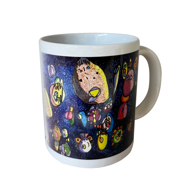 公益手繪插畫馬克杯