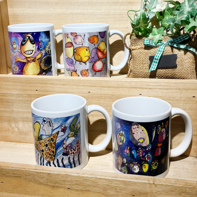 公益手繪插畫馬克杯